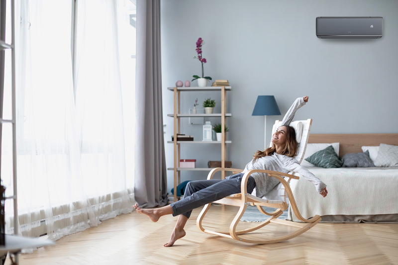q smart premium grey, šedá klimatizácia, moderná klimatizácia, dizajnová klimatizácia